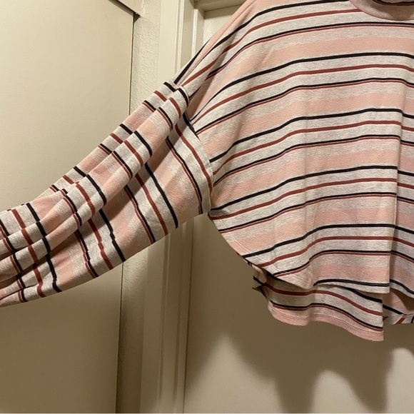 Free people striped cropped mock neck - Picture 5 of 7